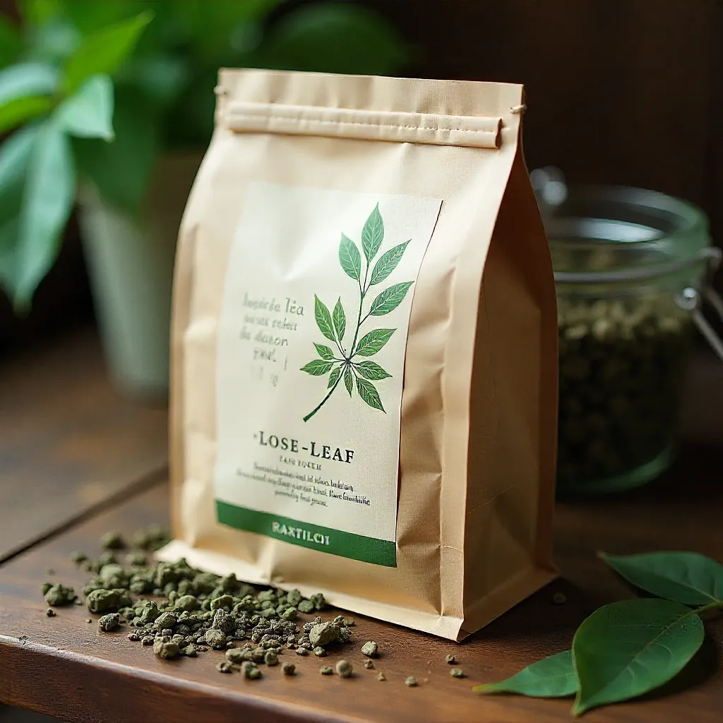 Sustainable packaging for loose-leaf tea products