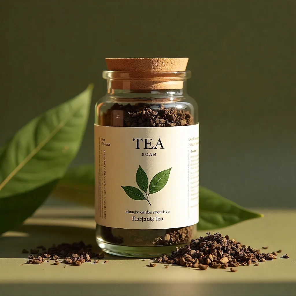 Modern sustainable packaging with minimalist aesthetic